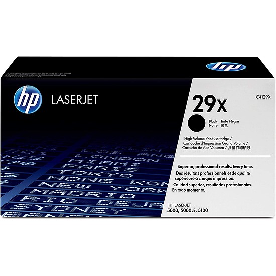 HP C4129X No.29X Black lézertoner eredeti 10K / megszűnő