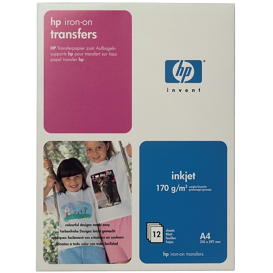 HP C6050 Iron-On T-Shirt Transfers inkjet papír A4 10 ív 170gr.