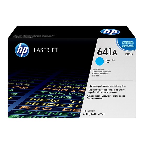 HP C9721A No.641A Cyan lézertoner eredeti 8K / megszűnő