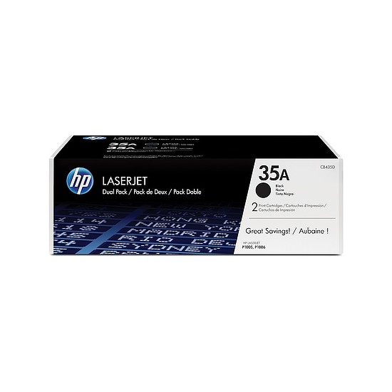 HP CB435AD No.35A Black Dupla lézertoner eredeti 2x1,5K