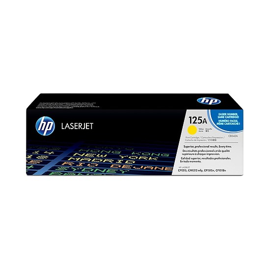 HP CB542A No.125A Yellow lézertoner eredeti 1,4K