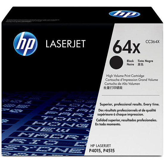 HP CC364X No.64X Black lézertoner eredeti 24K / megszűnő