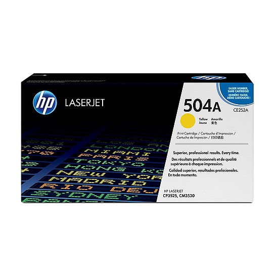 HP CE252A No.504A Yellow lézertoner eredeti 7K