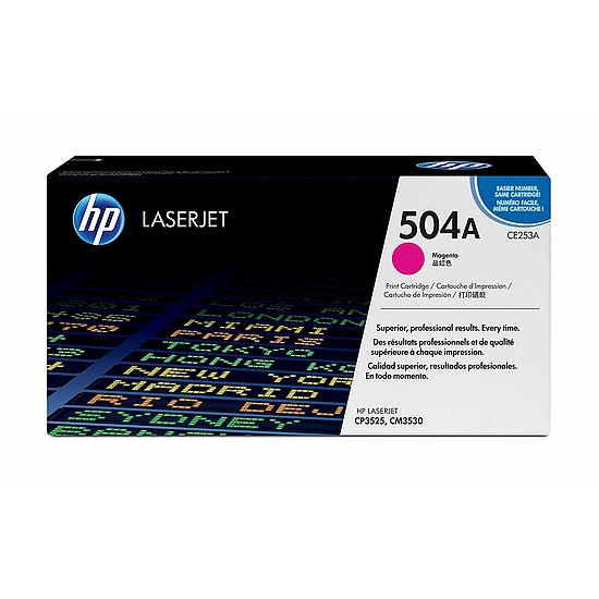 HP CE253A No.504A Magenta lézertoner eredeti 7K