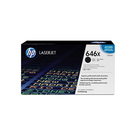 HP CE264X No.646X Black lézertoner eredeti 17K