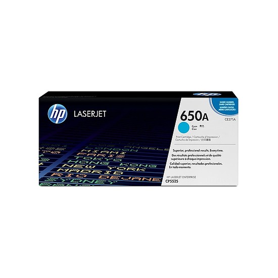 HP CE271A No.650A Cyan lézertoner eredeti 15K