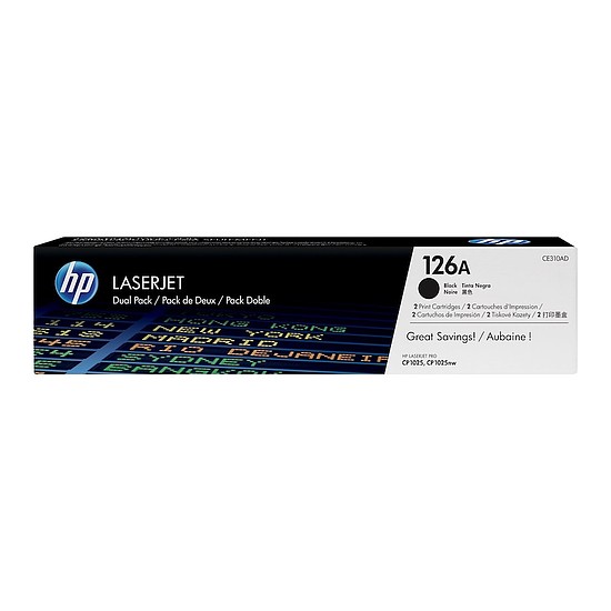 HP CE310AD No.126A Black Dupla lézertoner eredeti 2x1,2K