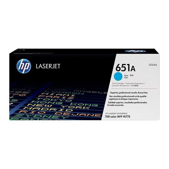 HP CE341A No.651A Cyan lézertoner eredeti 16K