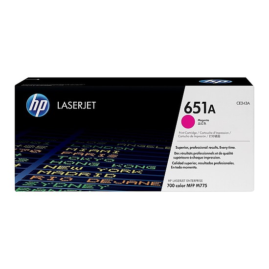 HP CE343A No.651A Magenta lézertoner eredeti 16K