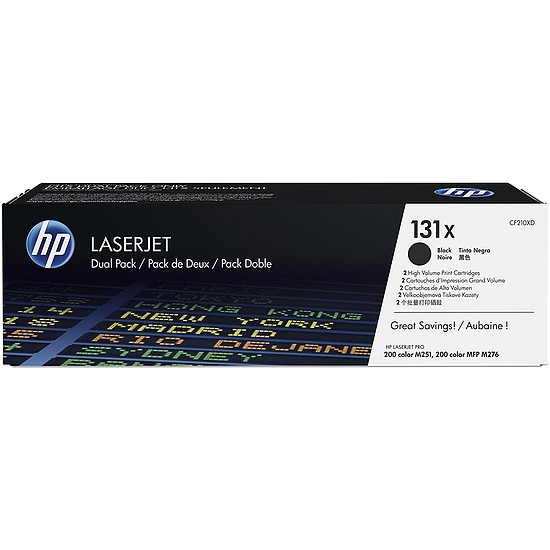 HP CF210XD No.131XD Black Dupla lézertoner eredeti 2x2,4K