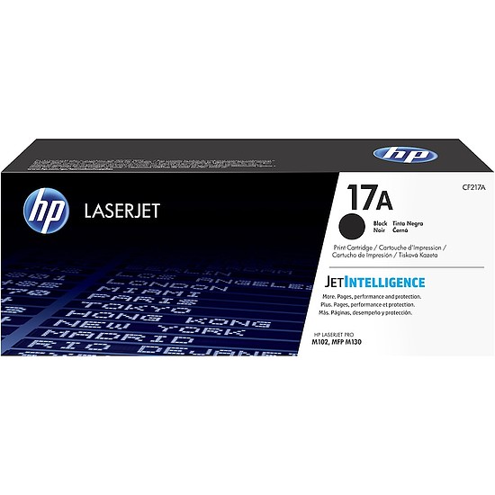 HP CF217A No.17A Black lézertoner eredeti 1,6K