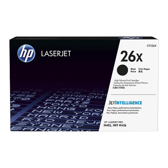 HP CF226X No.26X Black lézertoner eredeti 9K