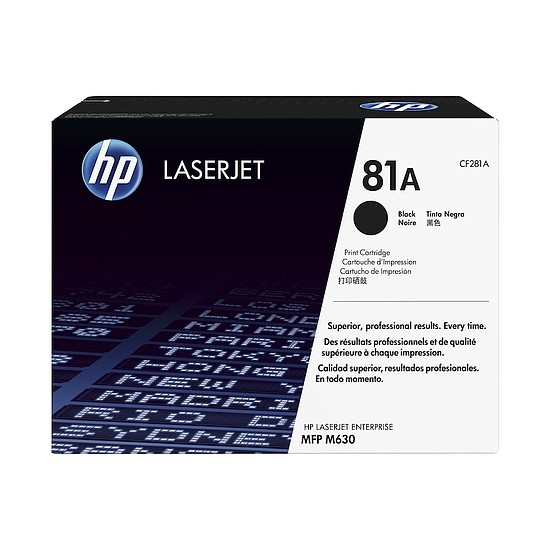 HP CF281A no.81A Black lézertoner eredeti 10,5K