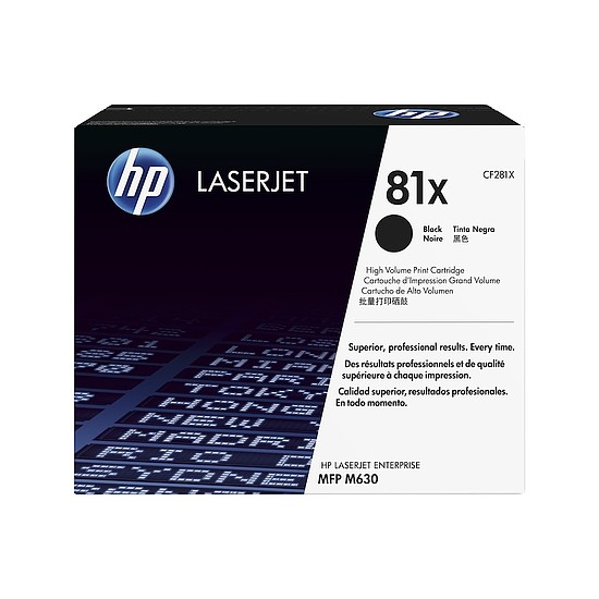 HP CF281X No.81X Black lézertoner eredeti 25K