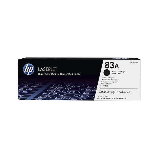 HP CF283AD No.83A Black Dupla lézertoner eredeti 2x1,5K