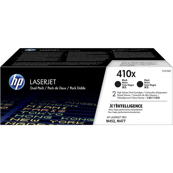 HP CF410XD No.410X Black Dupla lézertoner eredeti 2x6,5K