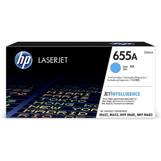 HP CF451A No.655A Cyan lézertoner eredeti 10,5K