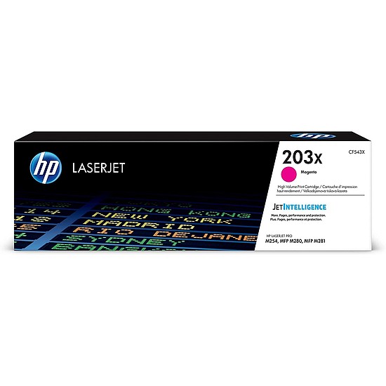 HP CF543X No.203X Magenta lézertoner eredeti 2,5K