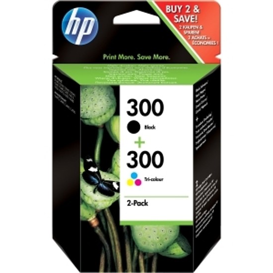 HP CN637EE No.300 Multipack Black + Color tintapatron eredeti (CC640E + CC643E)