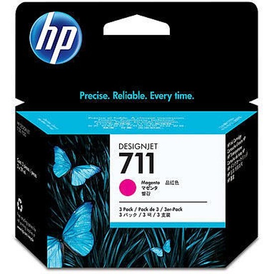 HP CZ135A No.711 Magenta tintapatron eredeti 3db-os csomag