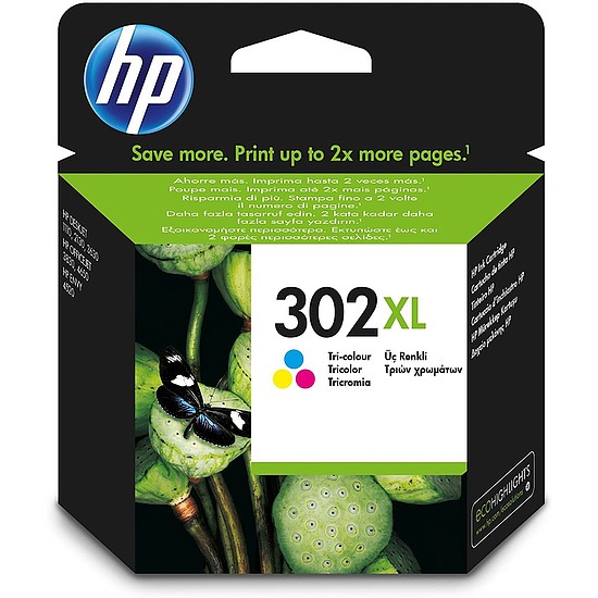 HP F6U67AE No.302XL Color tintapatron eredeti