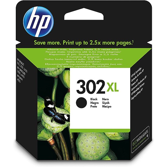 HP F6U68AE No.302XL Black tintapatron eredeti