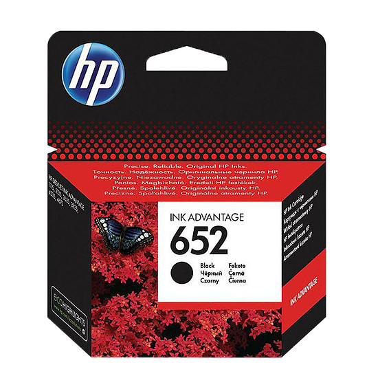 HP F6V25AE No.652 Black tintapatron eredeti