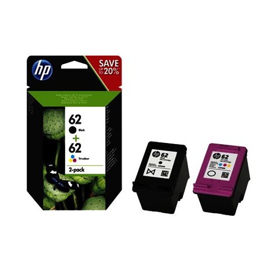 HP N9J71AE No.62 Multipack Black + Color tintapatron eredeti (C2P04AE + C2P06AE )