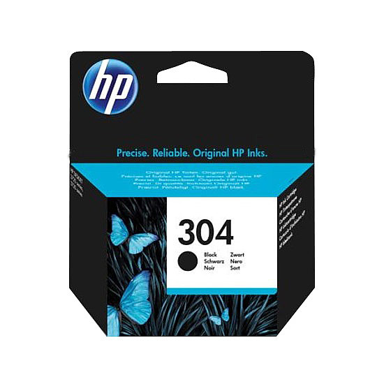HP N9K06AE No.304 black tintapatron eredeti 4ml