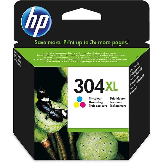HP N9K07AE No.304XL color tintapatron eredeti 7ml