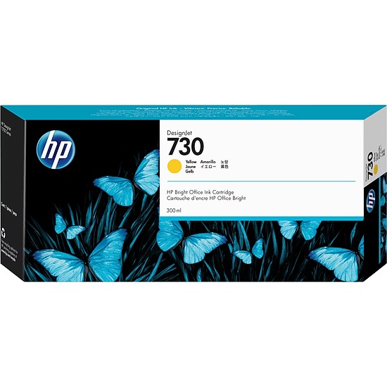 HP P2V70A No.730 Yellow tintapatron eredeti 300ml