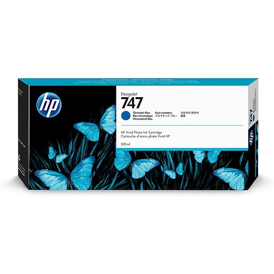 HP P2V85A No.747 Chromatic Blue tintapatron eredeti