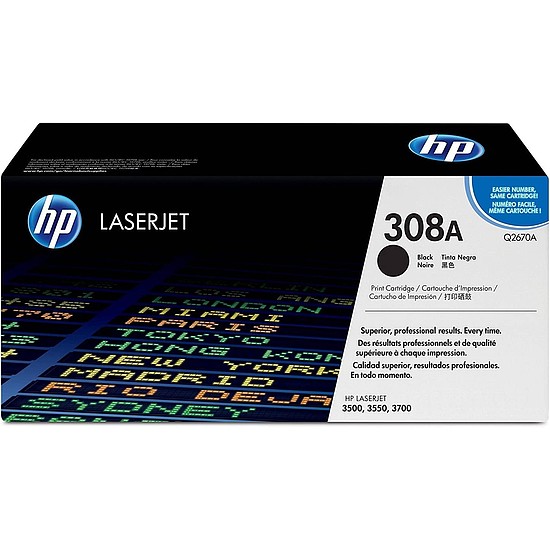 HP Q2670A No.308A Black lézertoner eredeti 6K / megszűnő