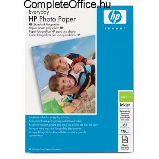 HP Q5451A HP Everyday fényes inkjet fotópapír A4 25 ív 200gr.