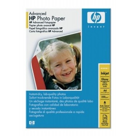 HP Q5456A Advanced fényes inkjet fotópapír A4 25 ív 250gr.