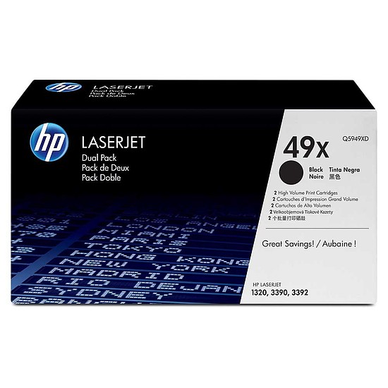 HP Q5949XD No.49X Black Dupla lézertoner eredeti 2X6K / megszűnő