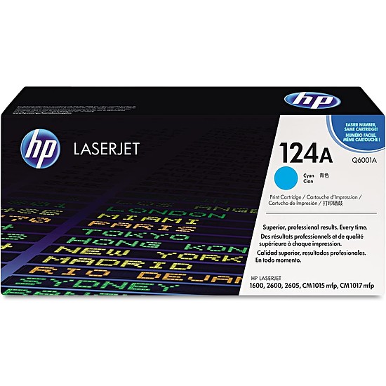 HP Q6001A No.124A Cyan lézertoner eredeti 2K