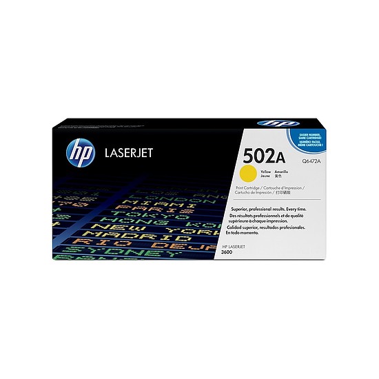 HP Q6472A No.502A Yellow lézertoner eredeti 4K megszűnő