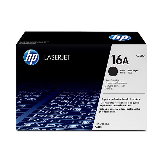 HP Q7516A No.16A Black lézertoner eredeti 12K