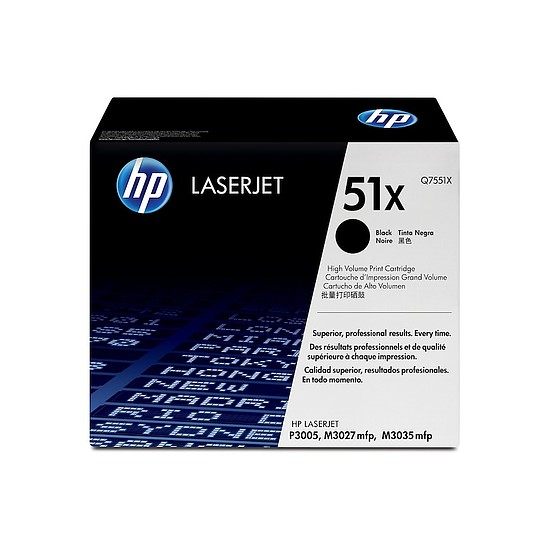 HP Q7551X No.51X Black lézertoner eredeti 13K megszűnő