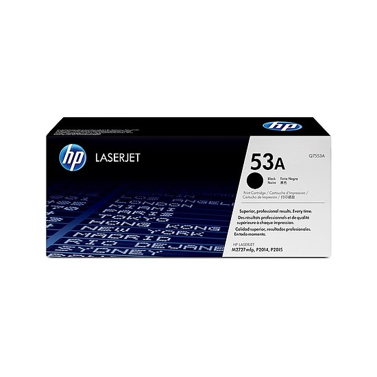 HP Q7553A No.53A Black lézertoner eredeti 3K