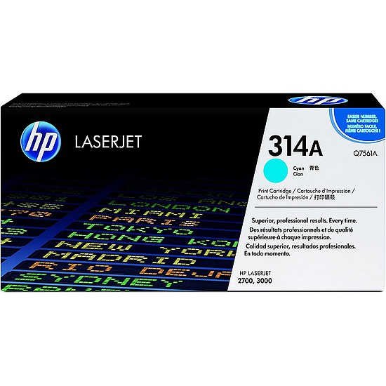 HP Q7561A No.314A Cyan lézertoner eredeti 3,5K megszűnő