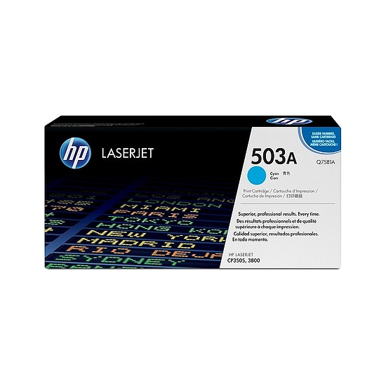 HP Q7581A No.503A Cyan lézertoner eredeti 6K megszűnő Akció a készlet erejéig!