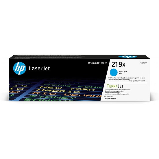 HP W2191X No.219X Cyan lézertoner eredeti 2,5K