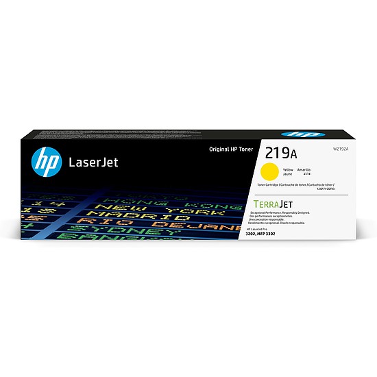 HP W2192A No.219A Yellow lézertoner eredeti 1,2K