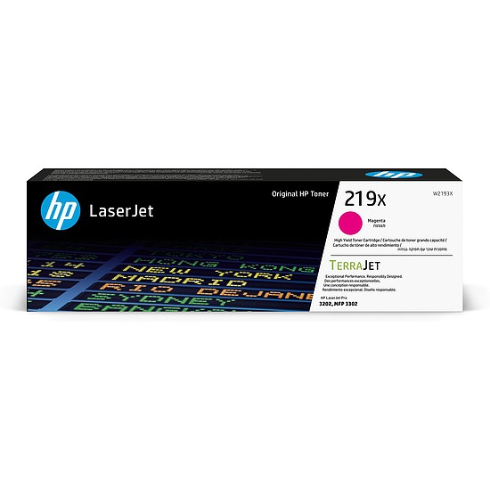HP W2193X No.219X Magenta lézertoner eredeti 2,5K