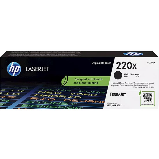 HP W2200X Toner Black 7500 oldal kapacitás No.220X