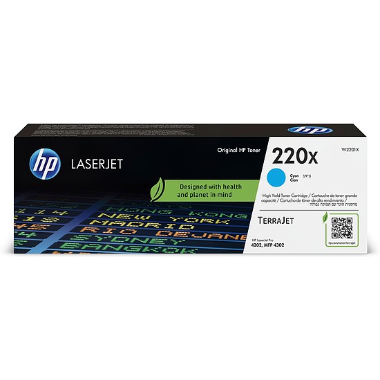 HP W2201X Toner Cyan 5500 oldal kapacitás No.220X