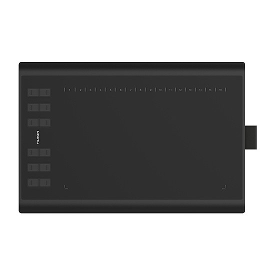 HUION H1060P grafikus tábla 5080 lpi 250 x 160 mm USB fekete (H1060P)