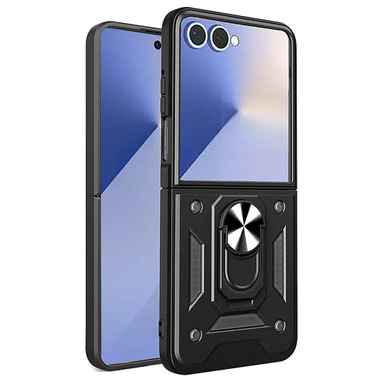Hybrid Armor Camshield páncélozott tok állvánnyal és kameravédővel Samsung Galaxy Z Fold 7-hez - fekete